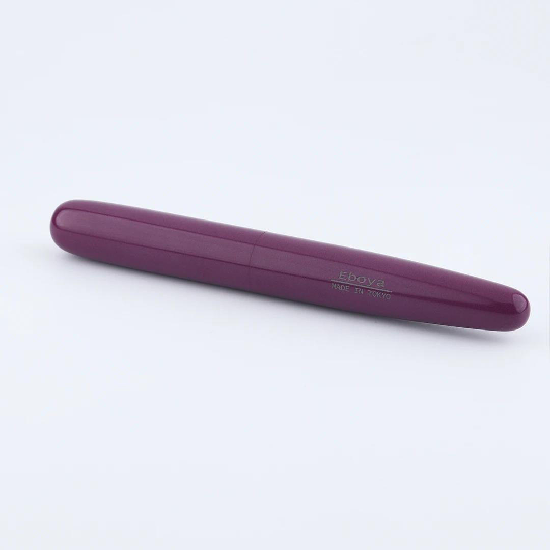 Eboya Emuya Mengya L Model - Exclusive Purple Shade: Hard Rubber Fountain Pen with 14K Gold Nib