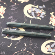 Eboya Emuya 萌芽 HOUGA / 方舟 HAKOBUNE M Model - Exclusive Aqua Pattern Shade: Hard Rubber Fountain Pen with 14K Gold Nib