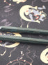 Eboya Emuya 萌芽 HOUGA / 方舟 HAKOBUNE M Model - Exclusive Aqua Pattern Shade: Hard Rubber Fountain Pen with 14K Gold Nib