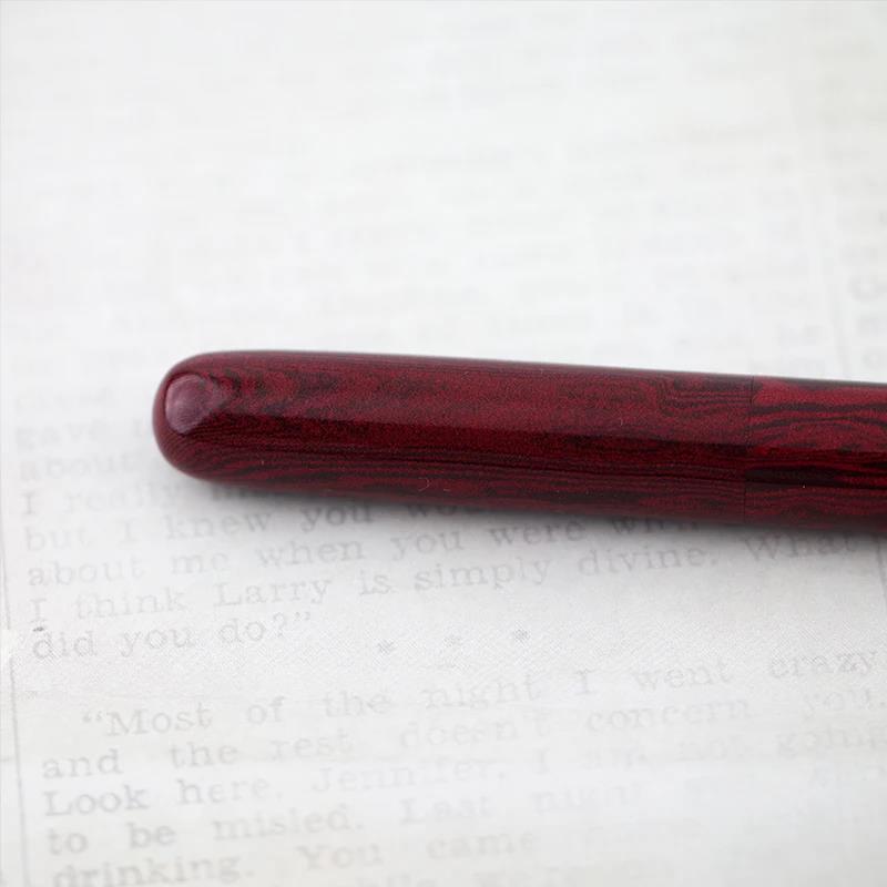 Eboya Emuya 萌芽 HOUGA / 方舟 HAKOBUNE M Model - Exclusive Russet Pattern Shade: Hard Rubber Fountain Pen with 14K Gold Nib