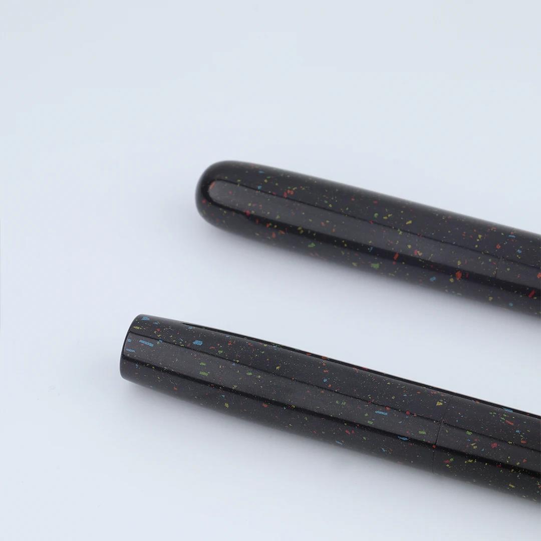 Eboya Emuya 萌芽 HOUGA / 方舟 HAKOBUNE M Model - Exclusive Hanabi Pattern Edition: Hard Rubber Fountain Pen with 14K Gold Nib