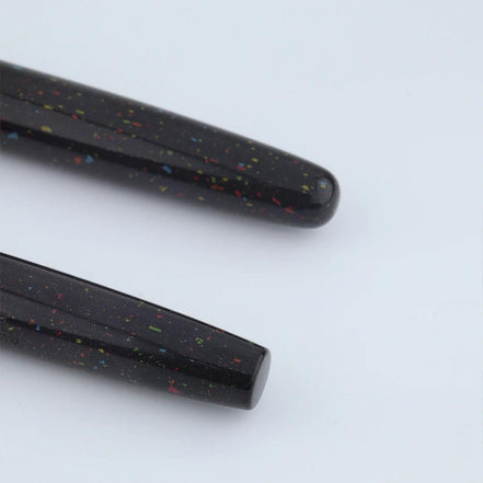 Eboya Emuya 萌芽 HOUGA / 方舟 HAKOBUNE M Model - Exclusive Hanabi Pattern Edition: Hard Rubber Fountain Pen with 14K Gold Nib