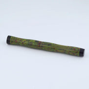 Eboya Emuya NALU Model - Exclusive Green Iridescent & Black Shade: Hard Rubber Fountain Pen with 14K Gold Nib