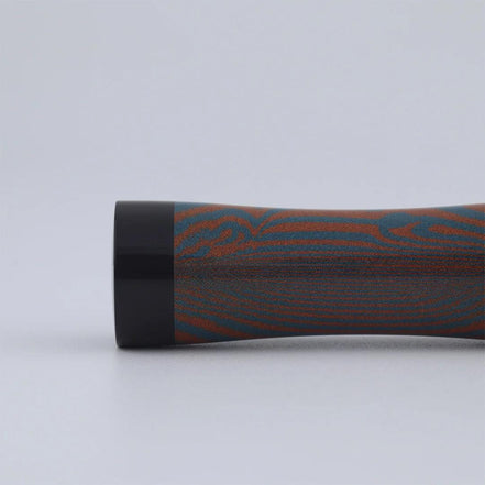 Eboya Emuya NALU Model - Exclusive Aqua Orange & Black Shade: Hard Rubber Fountain Pen with 14K Gold Nib