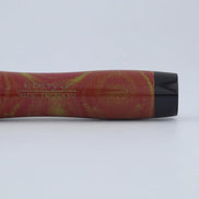 Eboya Emuya NALU Model - Exclusive Blaze & Black Shade: Hard Rubber Fountain Pen with 14K Gold Nib