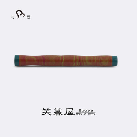 Eboya Emuya NALU Model - Exclusive Blaze & Green Shade: Hard Rubber Fountain Pen with 14K Gold Nib