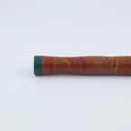 Eboya Emuya Nalu Model - Exclusive Blaze & Green Shade: Hard Rubber Fountain Pen with 14K Gold Nib