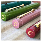 Eboya Tan-Pen Hard Rubber Short Fountain Pen, 14K Gold Nib – Eboya Edition