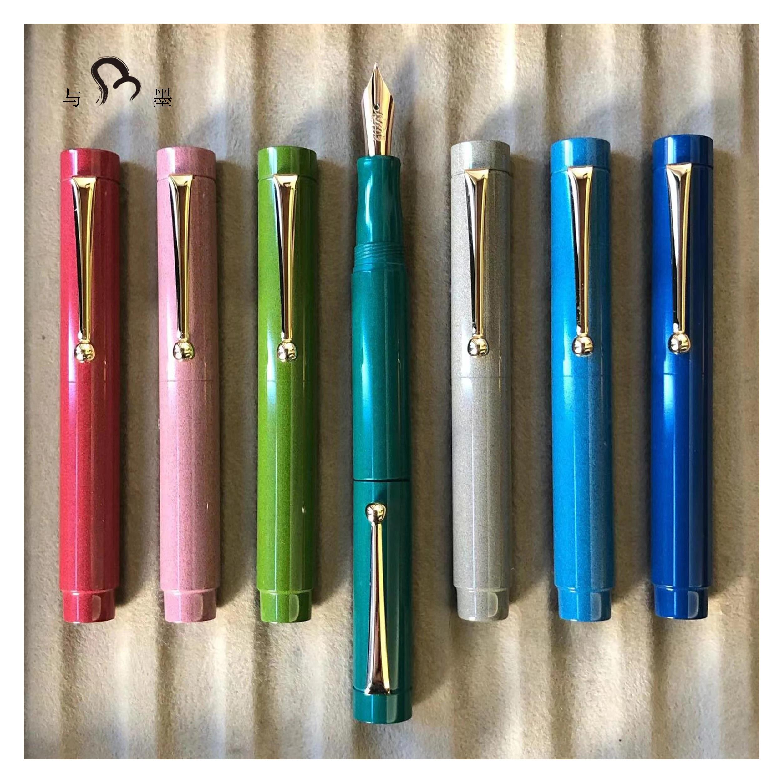 Eboya Tan-Pen Hard Rubber Short Fountain Pen, 14K Gold Nib – Eboya Edition