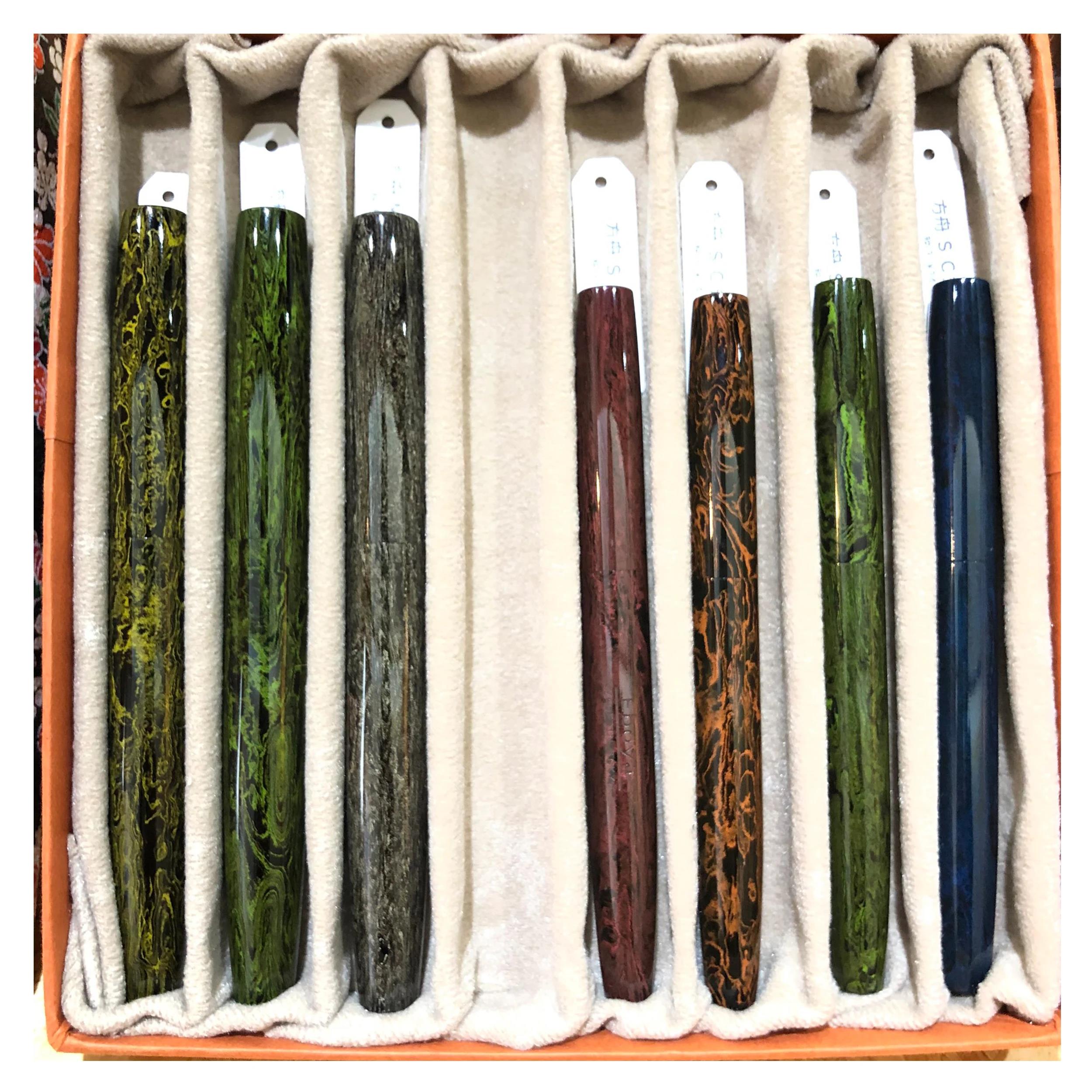 Eboya Brand - Ark Series Fountain Pens Hard Rubber Body | 14K Gold Nib | Multiple Colors & Nib Grades