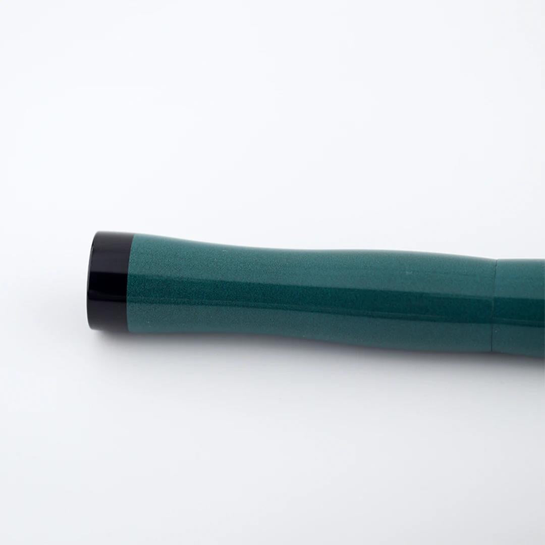 Eboya Brand - Nalu Series Fountain Pen Limited-Edition Color: Emerald Wave | Hard Rubber Body | 14K Gold Nib