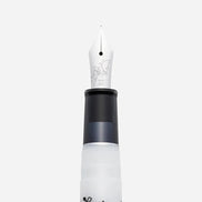 Ancora Limited-Edition Souka - Floral Series | Silver-White / Gray-Black | 14K Gold Nib | Sailor Professional Gear Slim Fountain Pen