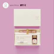 Ancora x Sailor Sakura 14K Gold Fountain Pen Set