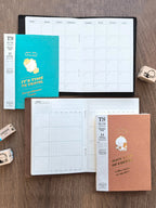 TN Wowo Rabbit  Refill Inserts for Passport-sized Notebook - Monthly Calendar / Weekly Planner / Grid / Blank