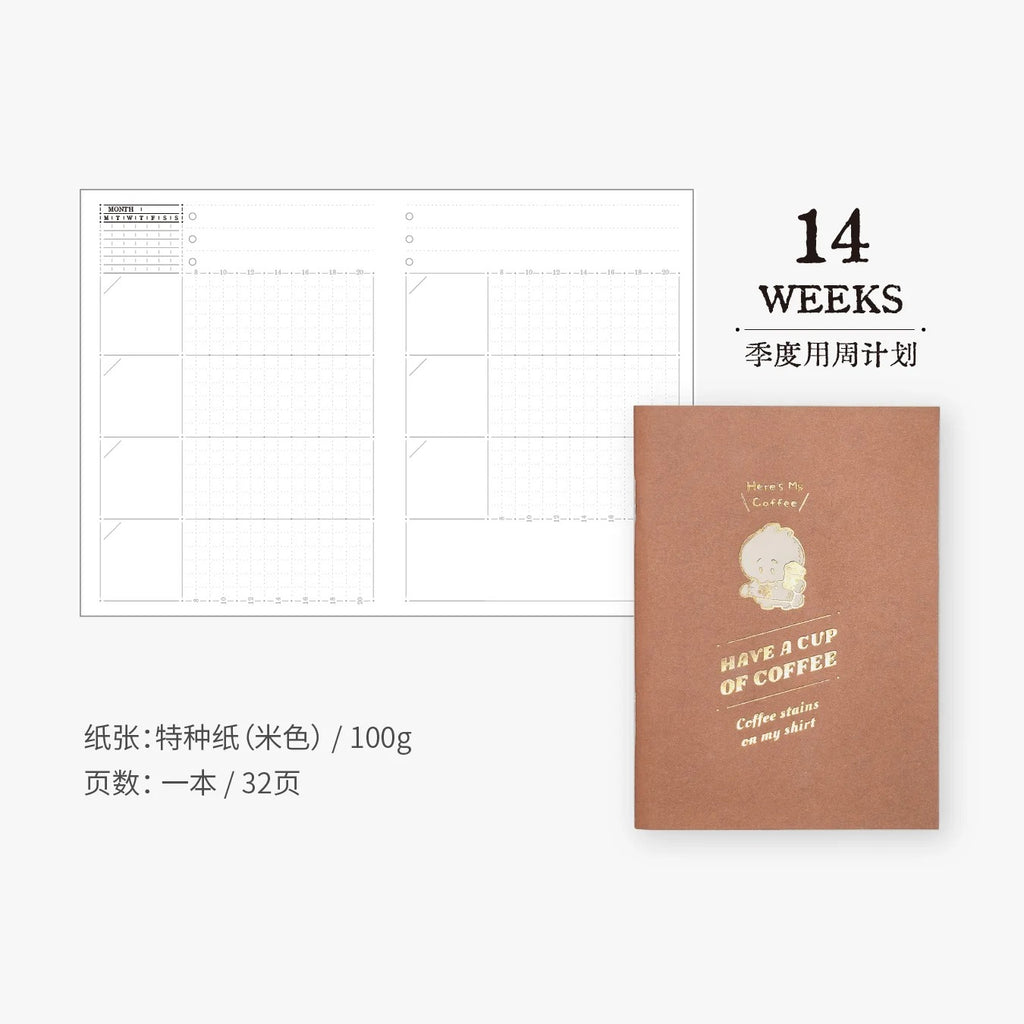 TN Wowo Rabbit  Refill Inserts for Passport-sized Notebook - Monthly Calendar / Weekly Planner / Grid / Blank