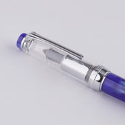 Maruzen Exclusive Blue Marble Medium Low Center of Gravity 14K Gold Sailor Fountain Pen