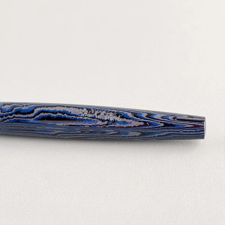 Eboya 14K Gold Fountain Pen, Limited-Edition Chōsō Color, Ebonite Body, Wooden Whistle Series