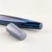 Eboya 14K Gold Fountain Pen, 木笛 KOBUE, Limited-Edition Blue Block, Ebonite Body