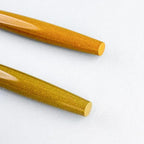 Eboya 14K Gold Fountain Pen, Wooden Whistle Series, Limited-Edition Lemon Yellow, Ebonite Body