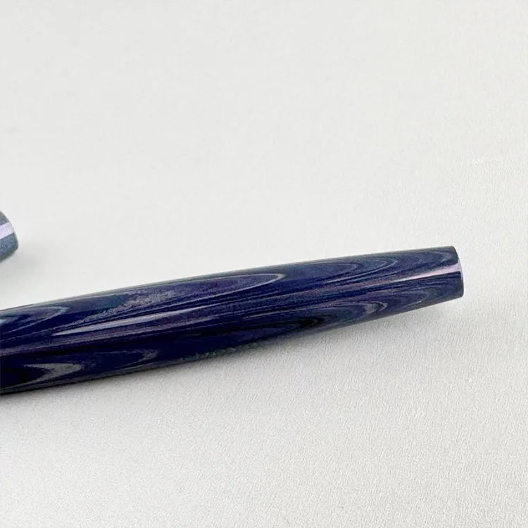 Eboya Smile Twilight House Wooden Flute Limited Edition - Cosmic Journey, Hard Rubber 14K Gold Fountain Pen