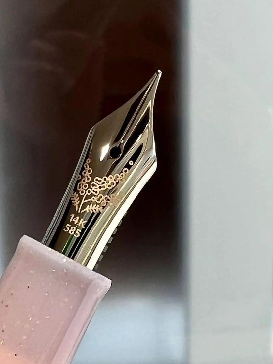 Limited Edition Ancora Mimosa 14K Gold Sailor Medium Fountain Pen & Colored Ink Gift Set
