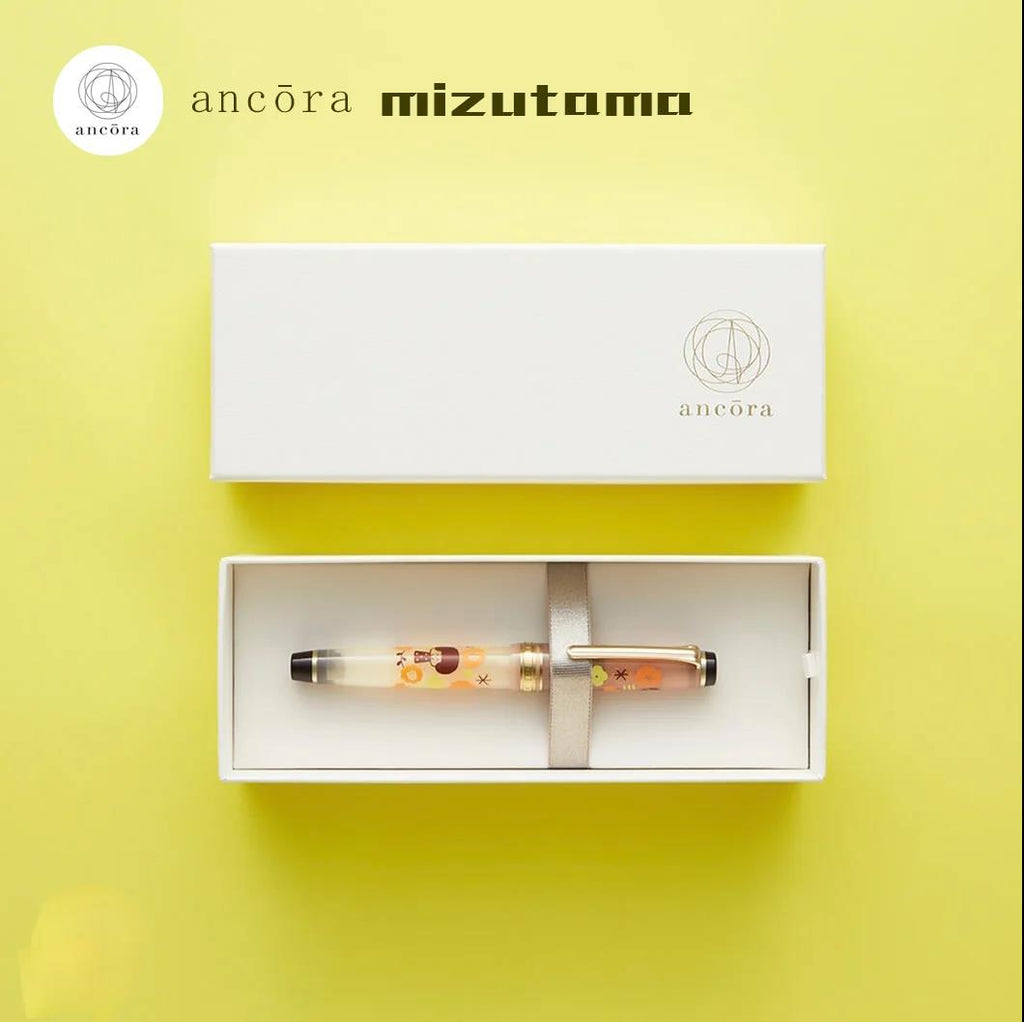 Ancora x Sailor Limited Edition Mizutama Cartoon 14K Orange Fountain Pen