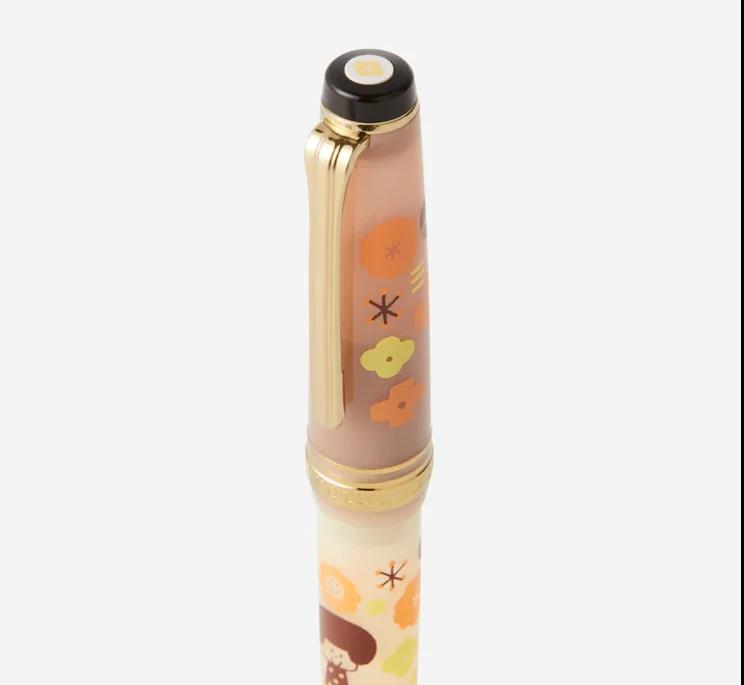 Ancora x Sailor Limited Edition Mizutama Cartoon 14K Orange Fountain Pen
