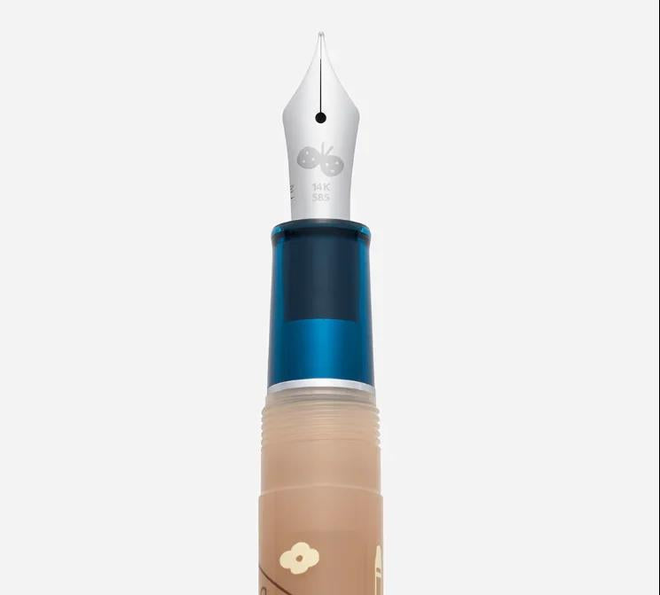 Ancora x Sailor Limited Edition Mizutama Cartoon 14K Blue Fountain Pen