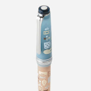 Ancora x Sailor Limited Edition Mizutama Cartoon 14K Blue Fountain Pen