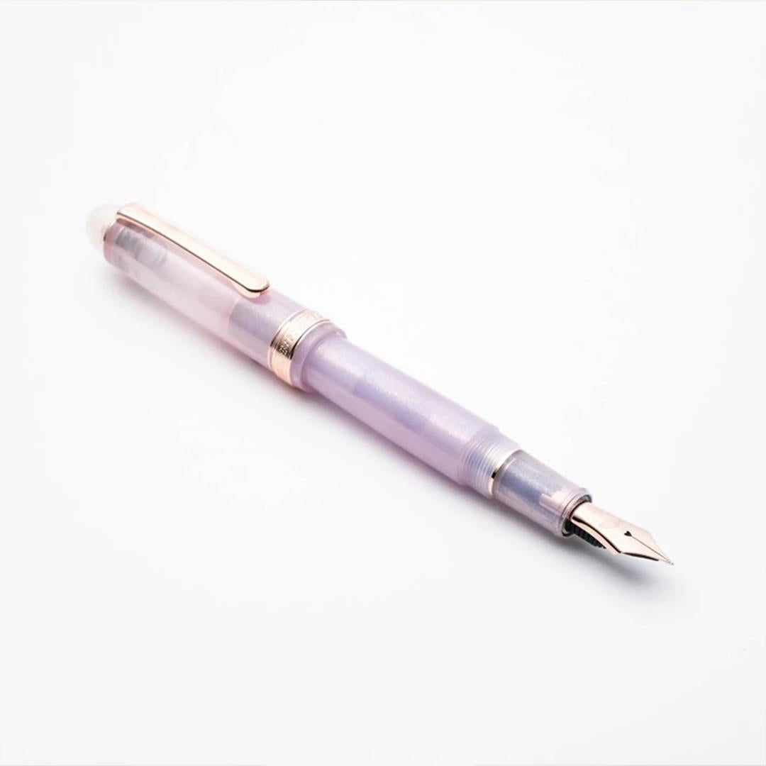Hachimonjiya Limited Edition Ayame 14K Gold Platinum Large Rose Gold Fountain Pen