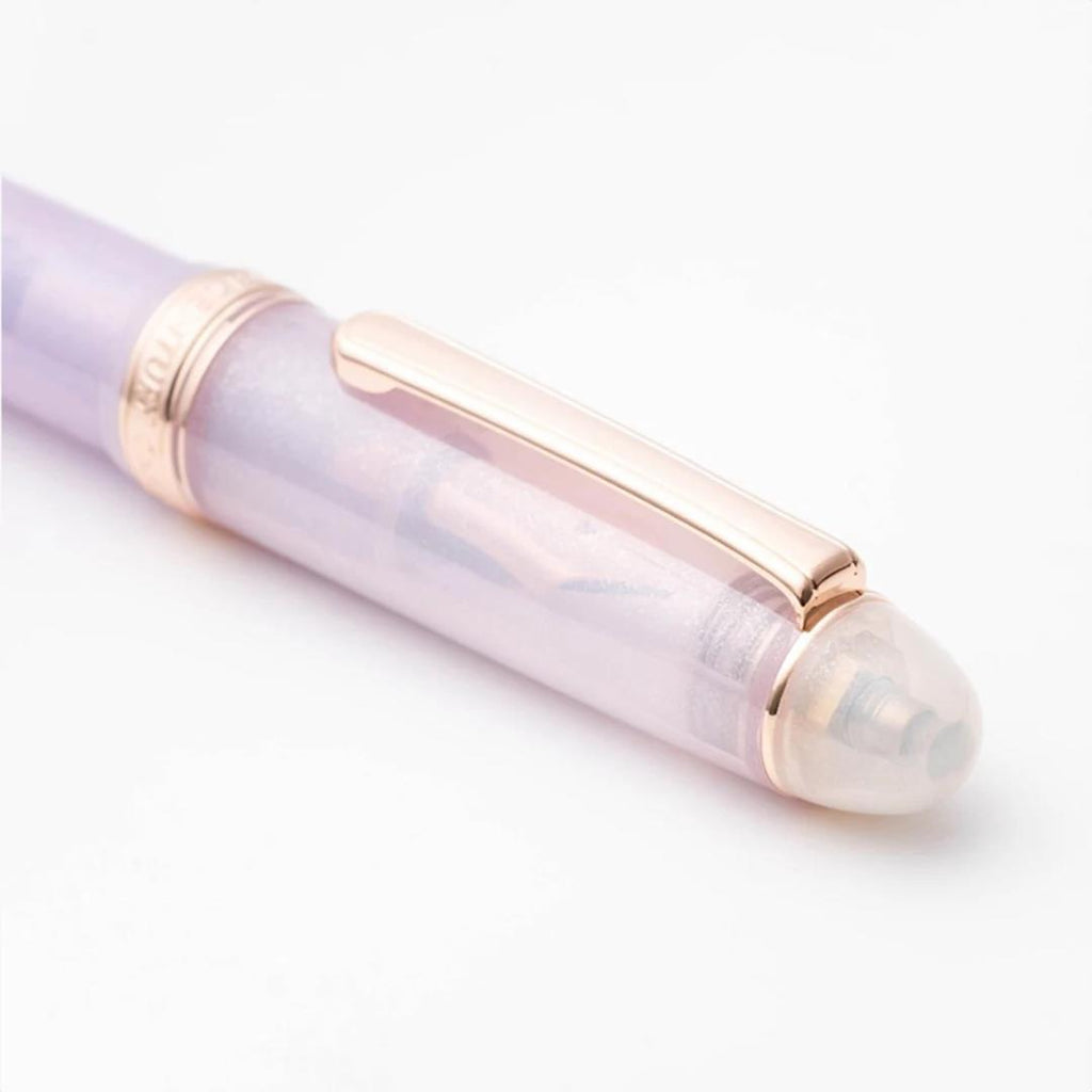 Hachimonjiya Limited Edition Ayame 14K Gold Platinum Large Rose Gold Fountain Pen