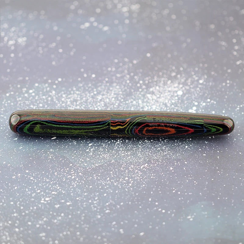 Eboya Shoumokuya Ark/Gaia/Mokute M/L Limited Color Aurora Hard Rubber 14K Gold Fountain Pen