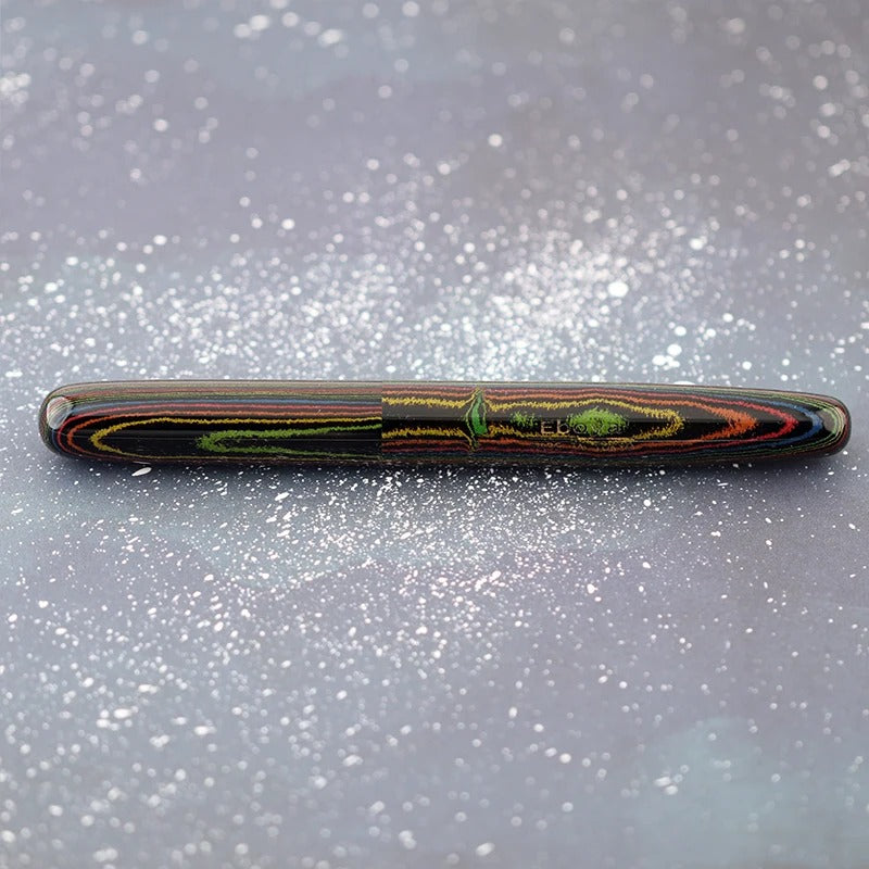 Eboya 萌芽 HOUGA / 方舟 HAKOBUNE / 木笛 KOBUE M/L Limited Color Aurora Hard Rubber 14K Gold Fountain Pen