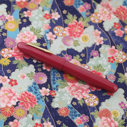 Eboya 宝珠 HOUJU L Limited Color Akane Hard Rubber 14K Gold Fountain Pen