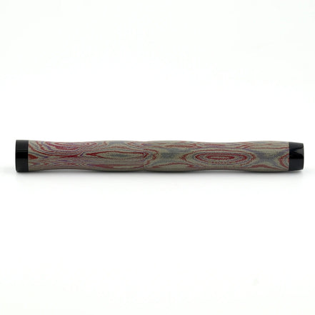 Eboya Shoumokuya NALU Limited Color Elegant Shade Red & Black Hard Rubber 14K Gold Fountain Pen