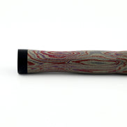 Eboya Shoumokuya NALU Limited Color Elegant Shade Red & Black Hard Rubber 14K Gold Fountain Pen