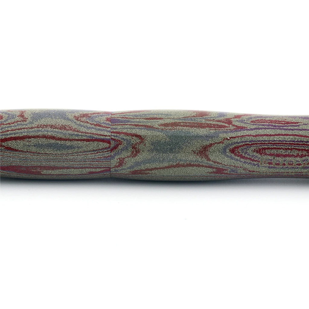 Eboya Shoumokuya Nalu Limited Color Elegant Shade Red & Black Hard Rubber 14K Gold Fountain Pen