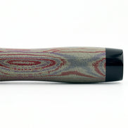 Eboya Shoumokuya NALU Limited Color Elegant Shade Red & Black Hard Rubber 14K Gold Fountain Pen