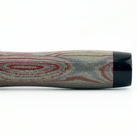 Eboya Shoumokuya NALU Limited Color Elegant Shade Red & Black Hard Rubber 14K Gold Fountain Pen