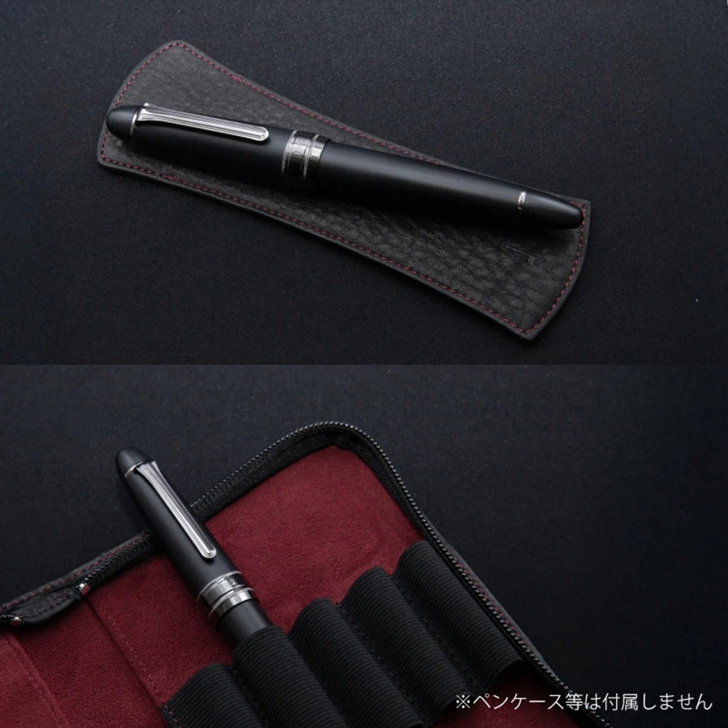 Nagasawa PenStyle DEN Exclusive Edition: Black Sailor Fountain Pen with 21K Gold Nib (M/B Tip Grades)