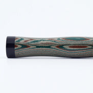Eboya Emuya NALU Model - Exclusive Elegant Shade (Green & Black): Hard Rubber Fountain Pen with 14K Gold Nib