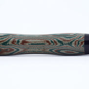 Eboya Emuya NALU Model - Exclusive Elegant Shade (Green & Black): Hard Rubber Fountain Pen with 14K Gold Nib