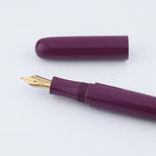Eboya Emuya Mengya L Model - Exclusive Purple Shade: Hard Rubber Fountain Pen with 14K Gold Nib