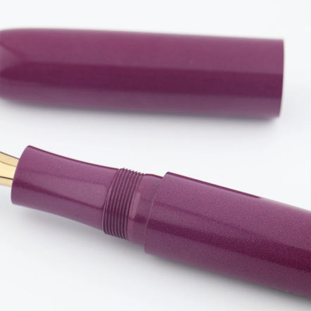 Eboya Emuya 萌芽 HOUGA  L Model - Exclusive Purple Shade: Hard Rubber Fountain Pen with 14K Gold Nib