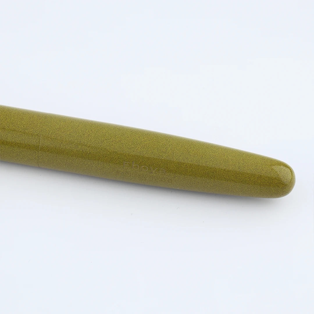 Eboya Emuya 萌芽 HOUGA L Model - Exclusive Yellow Shade: Hard Rubber Fountain Pen with 14K Gold Nib