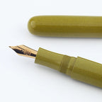 Eboya Emuya Mengya L Model - Exclusive Yellow Shade: Hard Rubber Fountain Pen with 14K Gold Nib