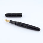 Eboya Emuya Mengya/Ark M Model - Exclusive Black Divine Dragon Edition: Hard Rubber Fountain Pen with 14K Gold Nib