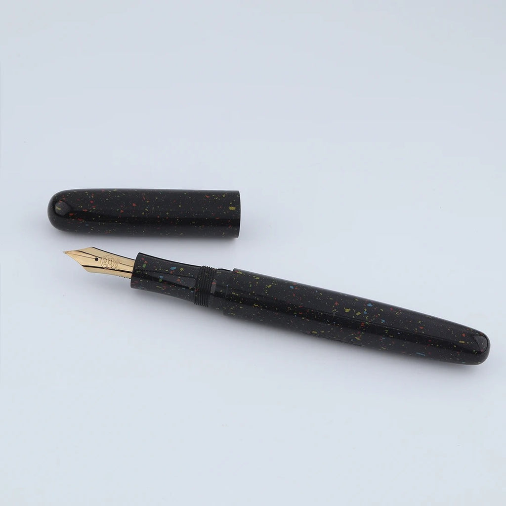 Eboya Emuya Mengya/Ark M Model - Exclusive Hanabi Pattern Edition: Hard Rubber Fountain Pen with 14K Gold Nib