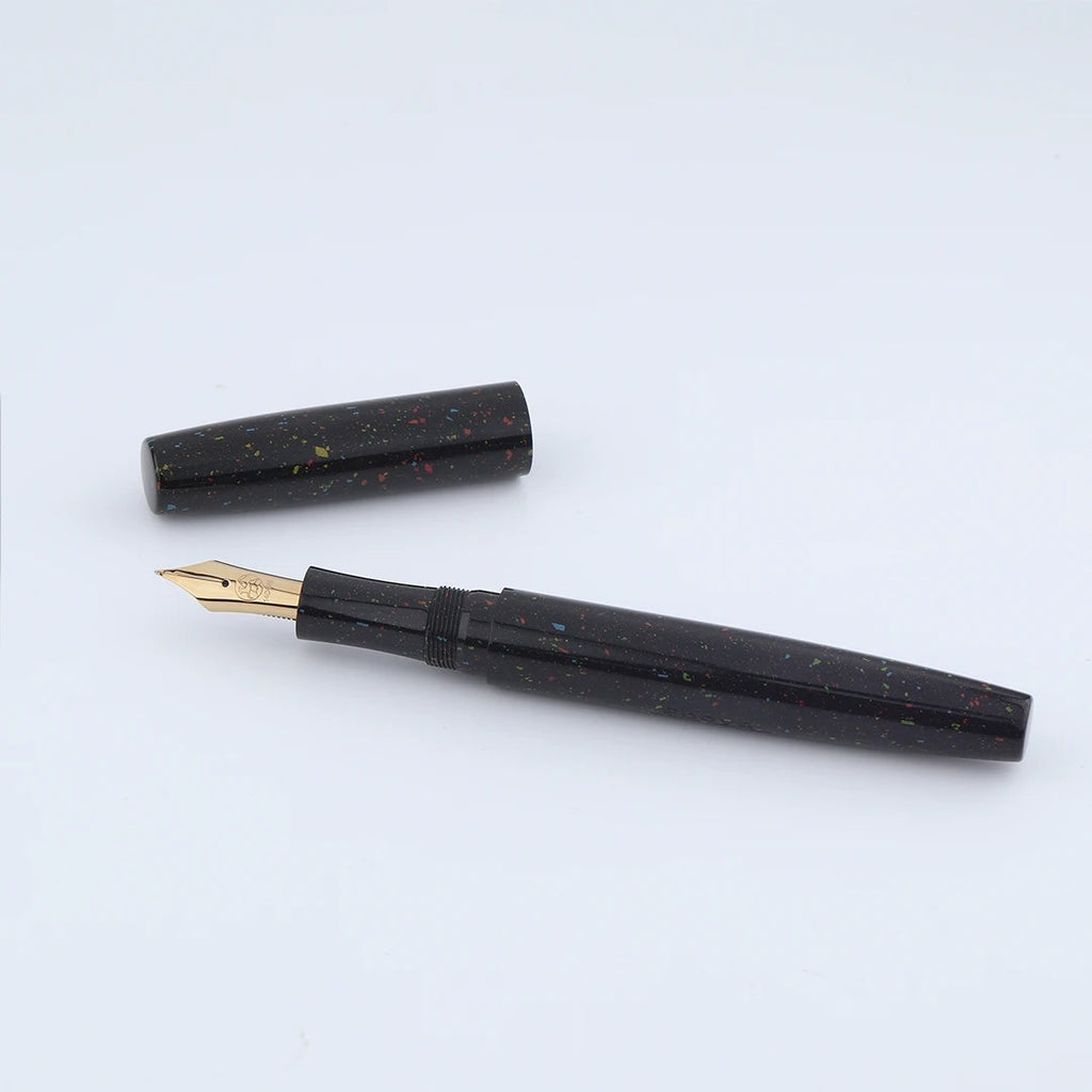 Eboya Emuya Mengya/Ark M Model - Exclusive Hanabi Pattern Edition: Hard Rubber Fountain Pen with 14K Gold Nib
