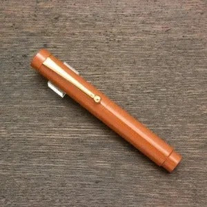 Eboya Tan-Pen Hard Rubber Short Fountain Pen, 14K Gold Nib – Eboya Edition